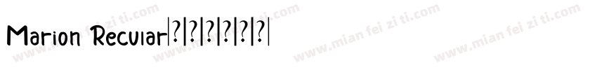 Marion Recular字体转换